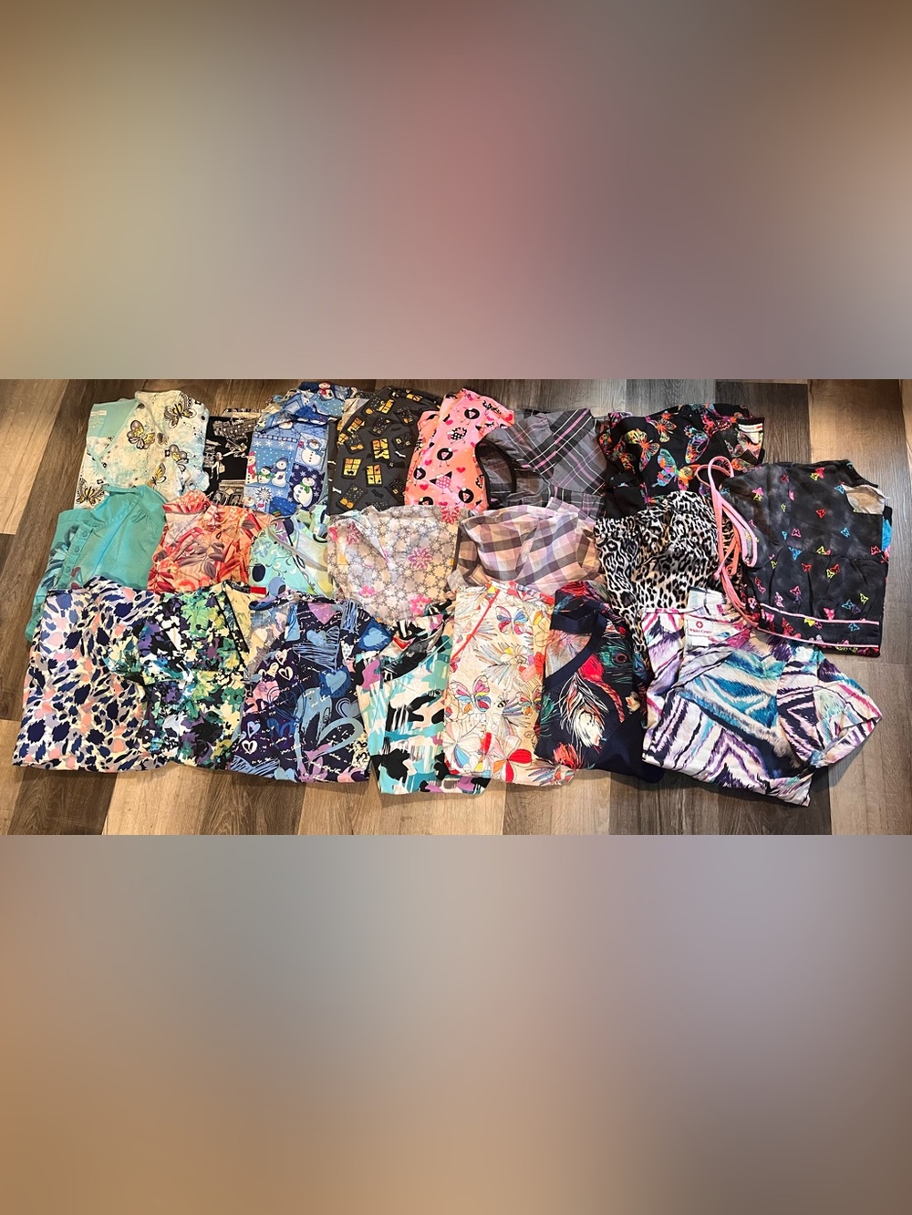 medium scrub top bundle